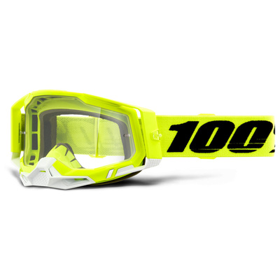 Masque 100% Racecraft 2 jaune fluo